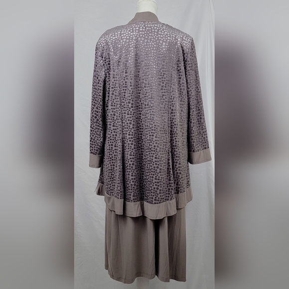 R&M Richards 7597W Short Plus Size 22W Jacket Dress - Picture 3 of 12
